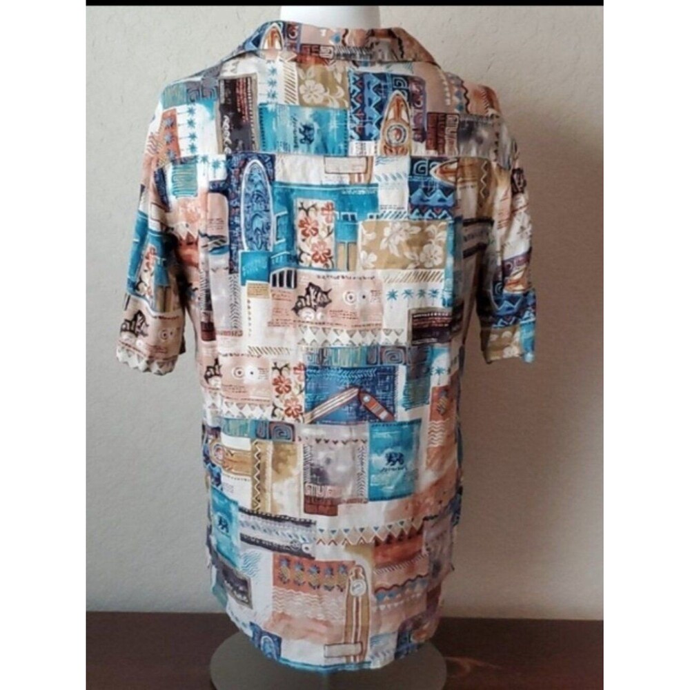 Batik Bay Men's Tropical Hawaiian Camp Shirt - Multicolor Rayon (Size M) - Picture 2 of 8